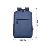 Blue USB Point Laptop Bag